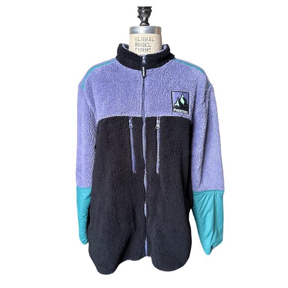 Paterson Summit Blue Tech Fleece Colorblock Jacket Size Large - Picture 4 of 6